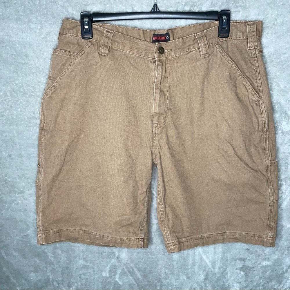 Wolverine Men's Size 40 Tan Brown Cargo Work Outdoor Shorts 10" Inseam Durable